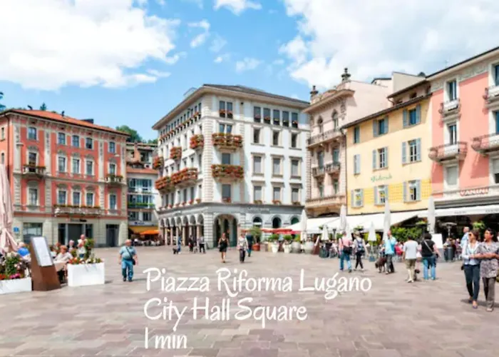 Duplex Loft In Center With Garden, Wi-fi -by Easylife Swiss Lugano